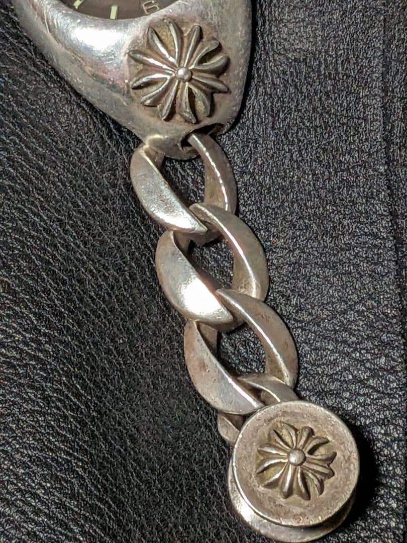 KENシルバー925 ウォッチクロス柄　ブラッケンリッチ　蓋無　可動