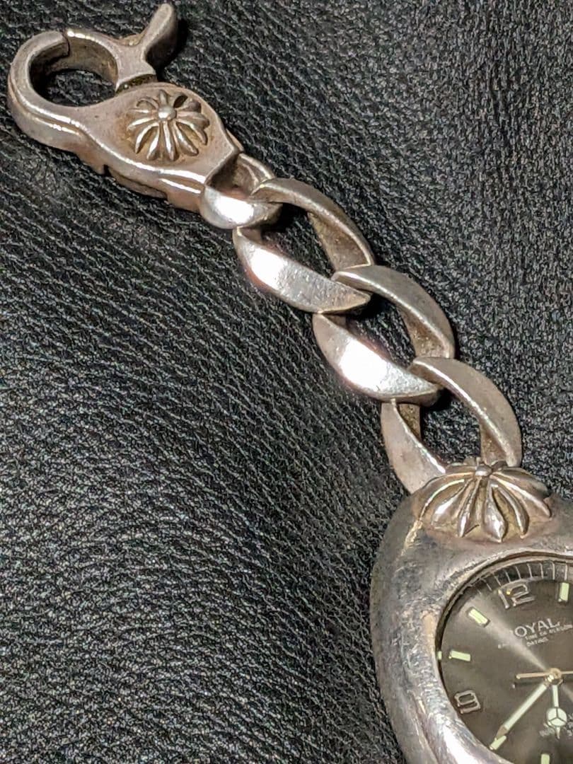 KENシルバー925 ウォッチクロス柄　ブラッケンリッチ　蓋無　可動