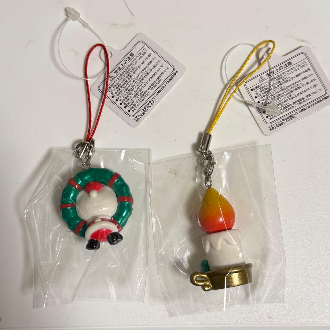レア　ハローキティ　コンビニ限定　クリスマスストラップ　根付け
