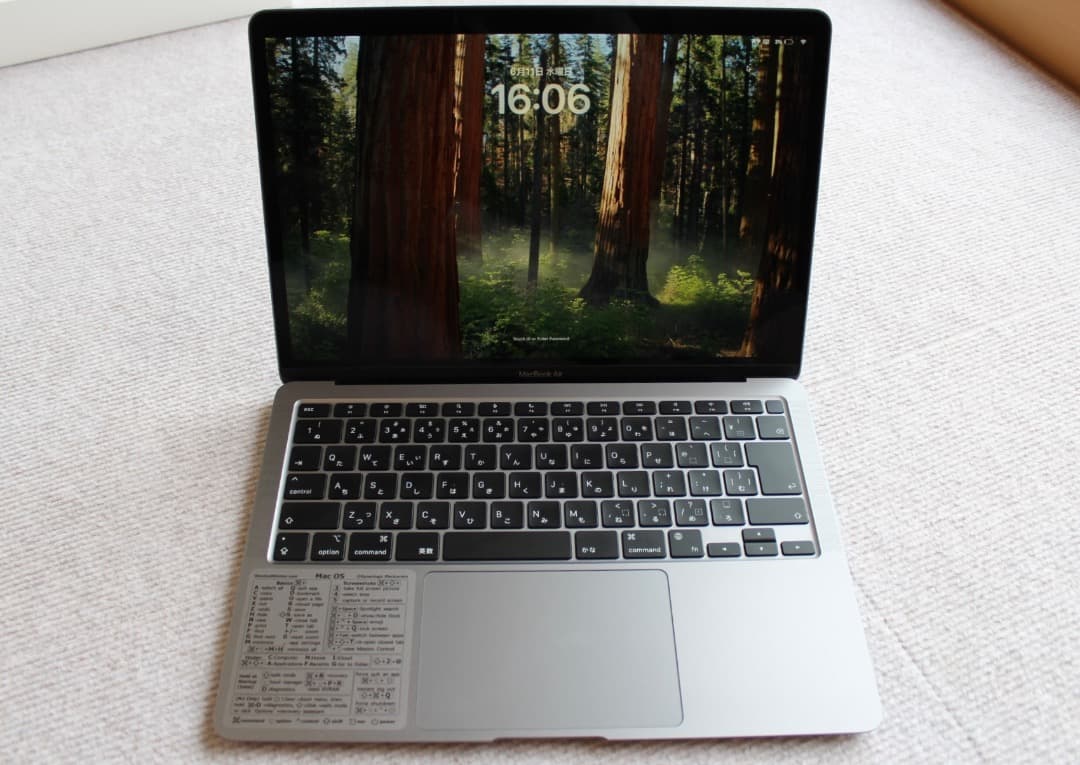 【極美品】M1チップ MacBookAir 2020 メモリ16GB 512GB