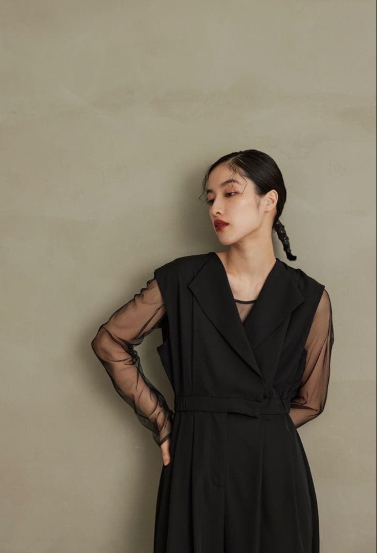 kana / niana セットアップ スタンドアウトカラーオールインパンツ　M