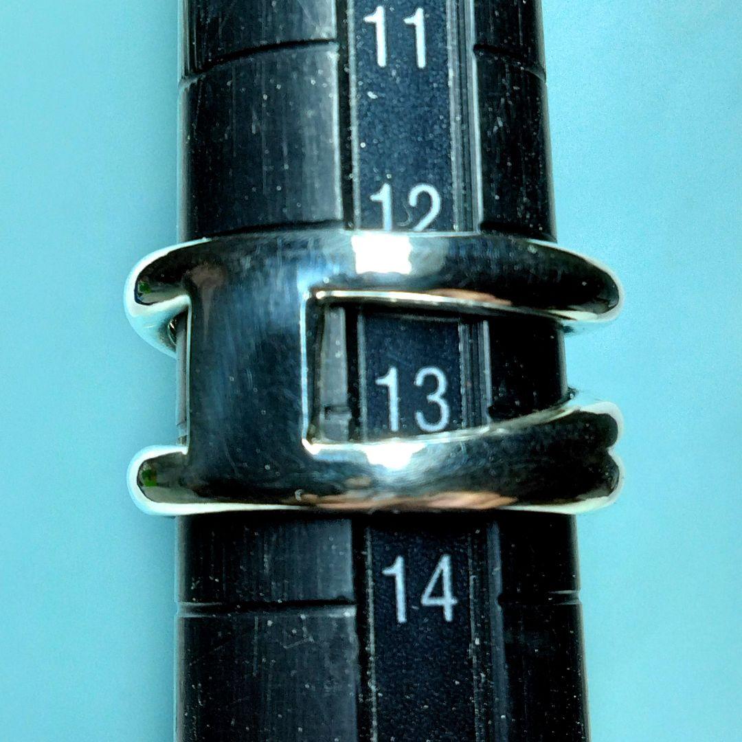 ティファニーダイアゴナルリング 13号　新品仕上げ　無傷未使用に近い