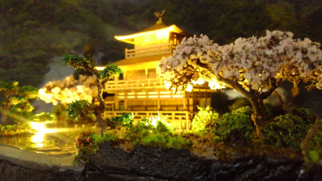 お寺✨お城✨新金閣寺✨プラモデル‼️SP仕上げジオラマ、製作オーダー受付ます❗
