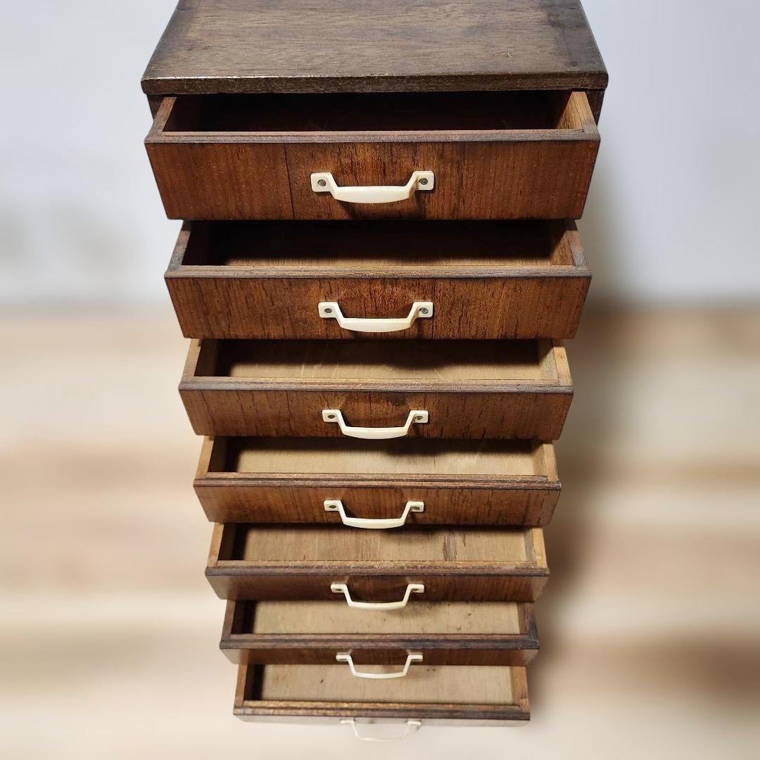 昭和レトロ チェスト 7段 キャビネット 書類棚 引き出し ノスタルジック