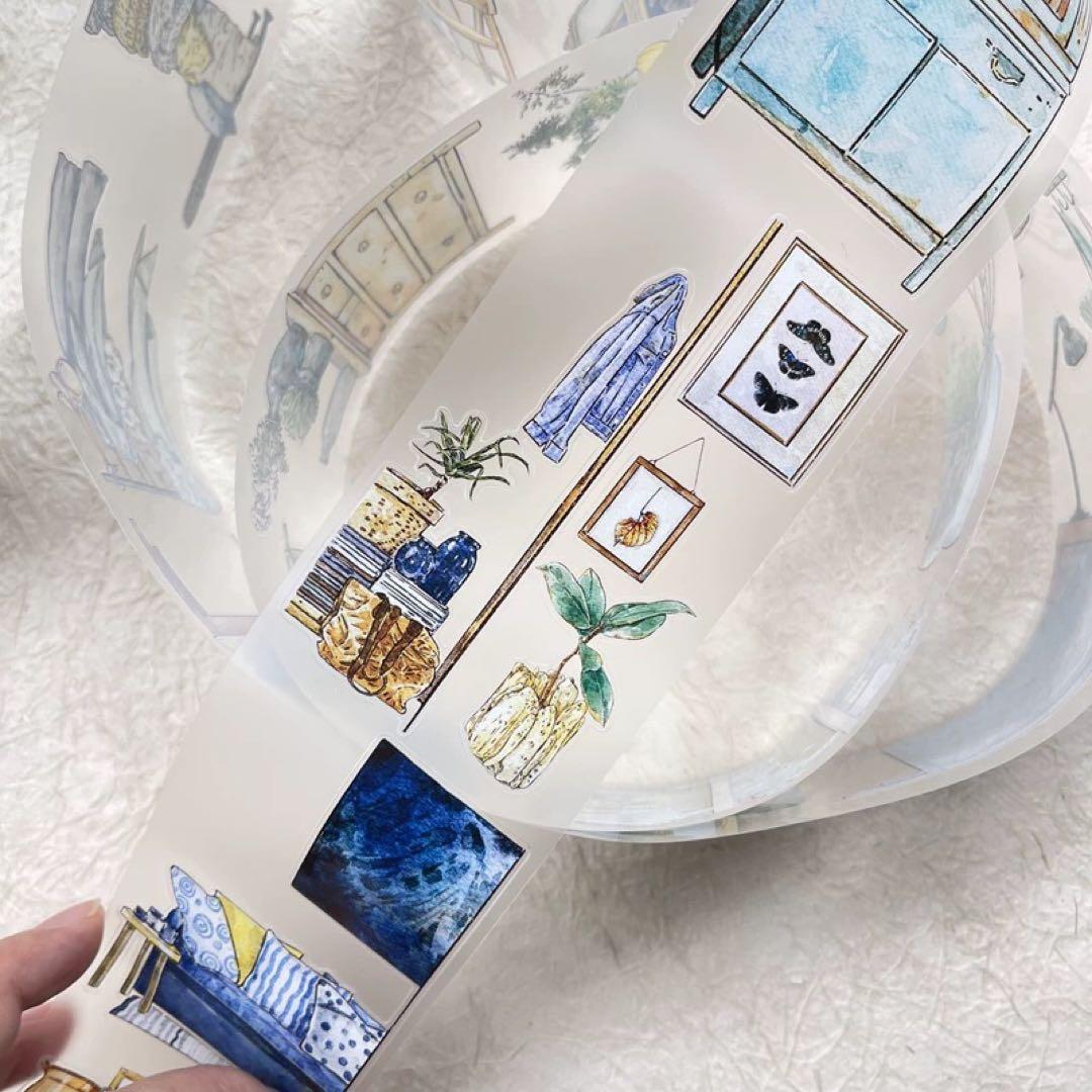 新品　DINGDING　29# 居　PET霧面型抜きタイプマスキングテープ10m