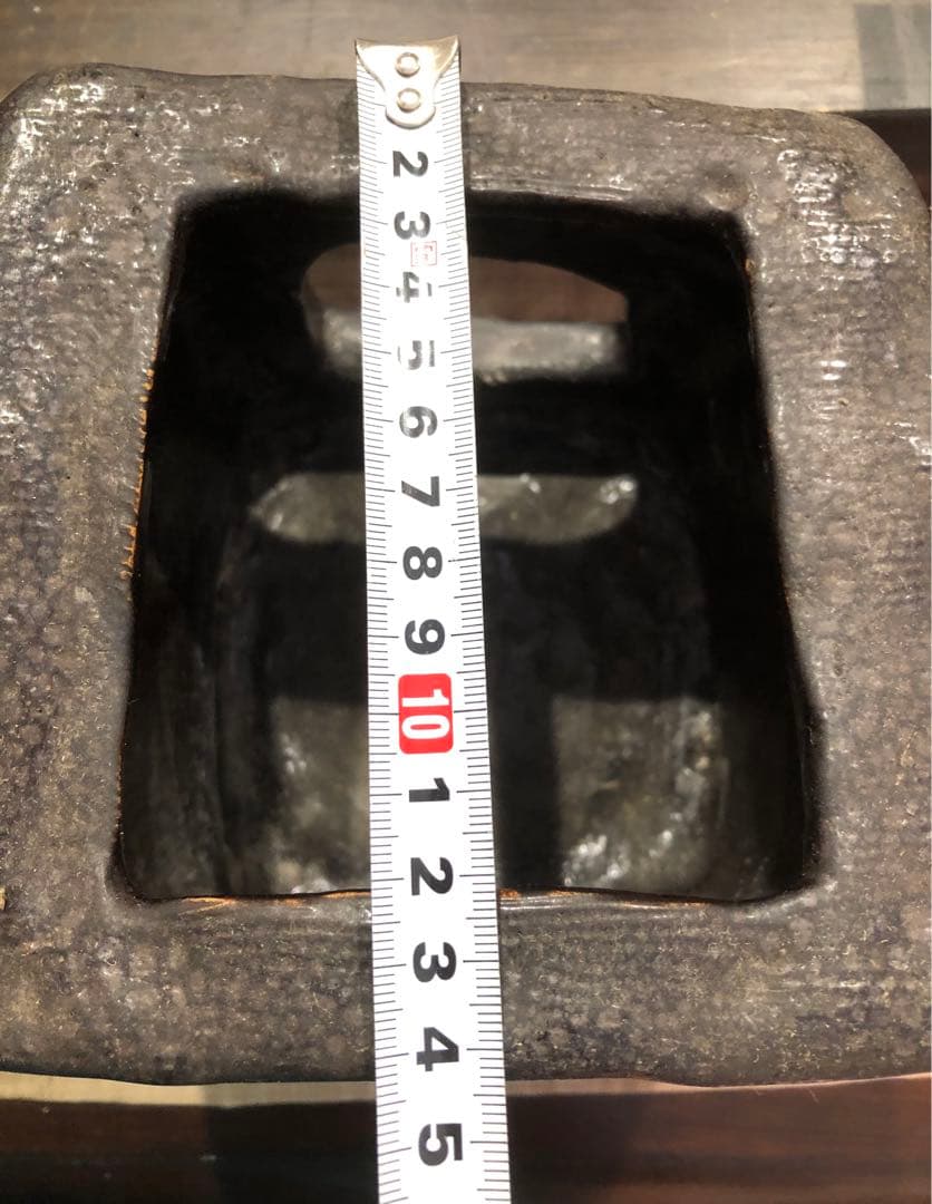 美品！骨董品　アンティーク　陶器　黒　陶印　京焼