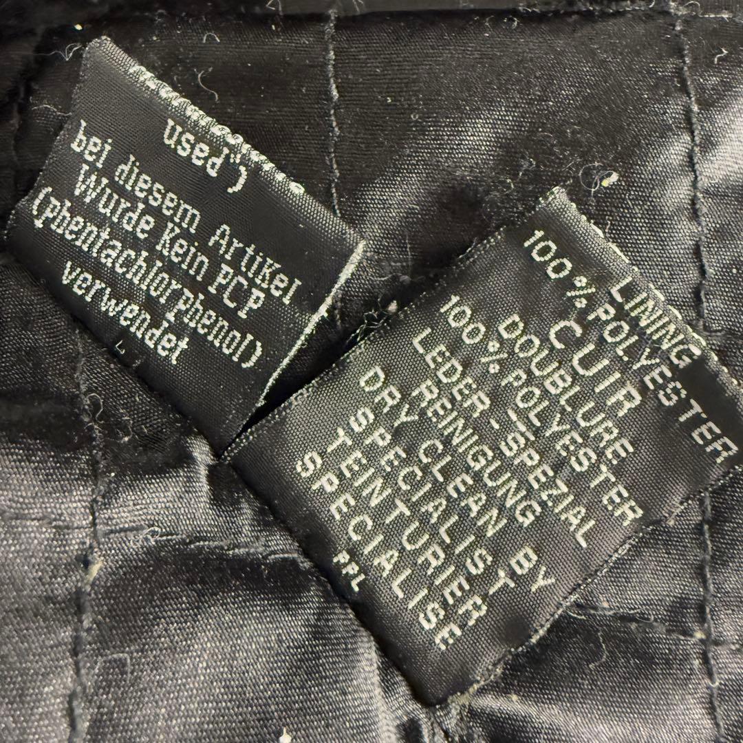 【羽刺繍】 DEGNER ライダース レザー ジャケット 本革 可愛い