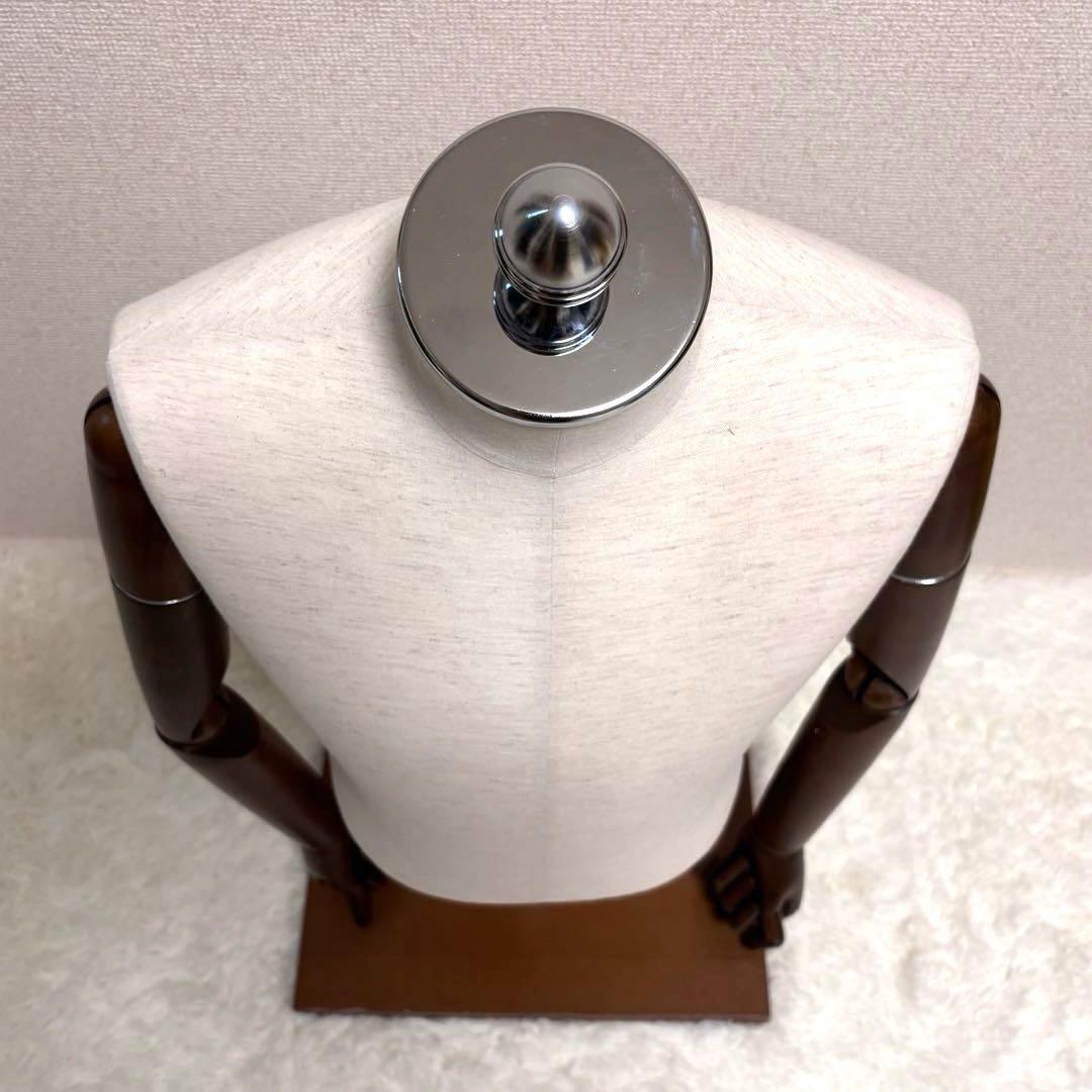 マネキン　トルソー　紳士　布張り 腕付き 可動式　半身トルソー　 Lサイズ