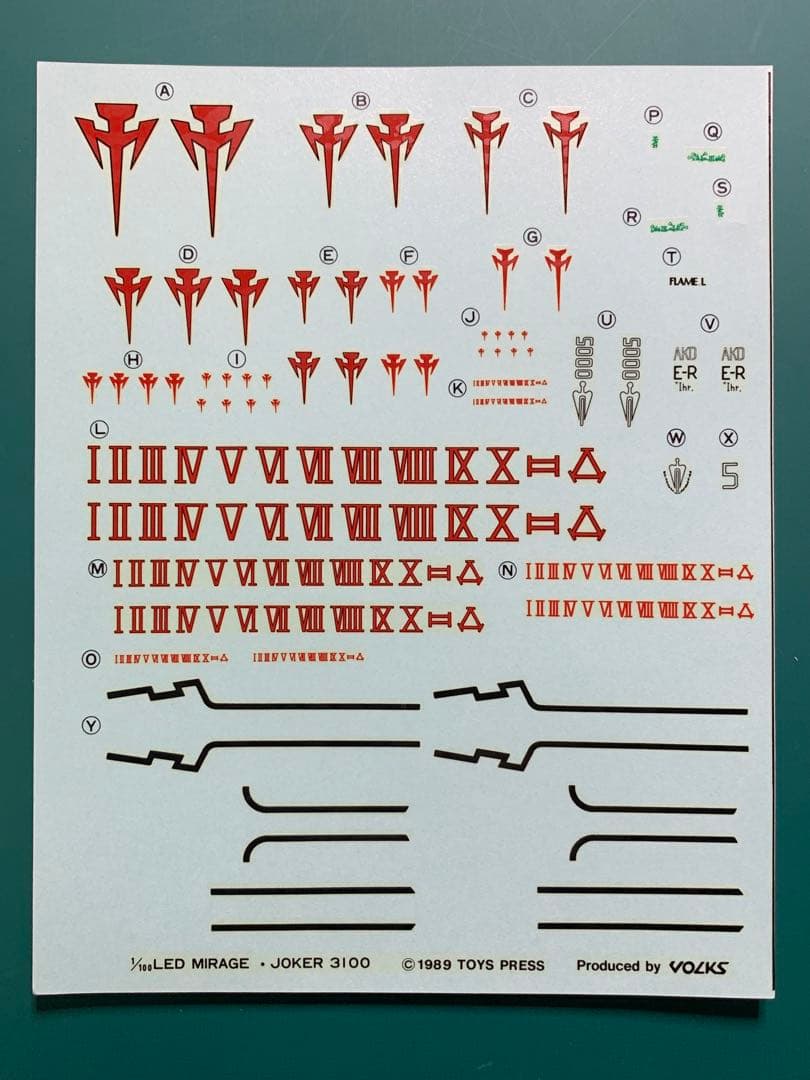 ボークス 1/100 FSS レッドミラージュ•ジョーカー3100