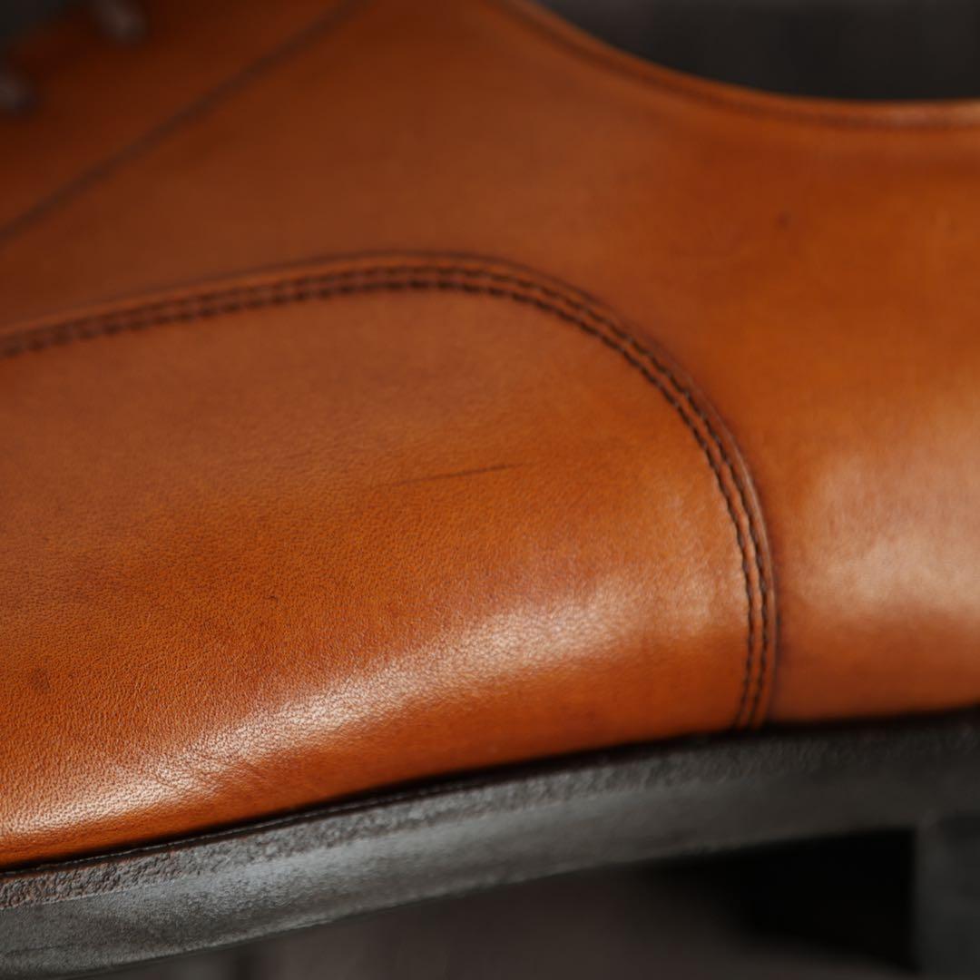 リーガル　内羽根ストレートチップ　265 茶