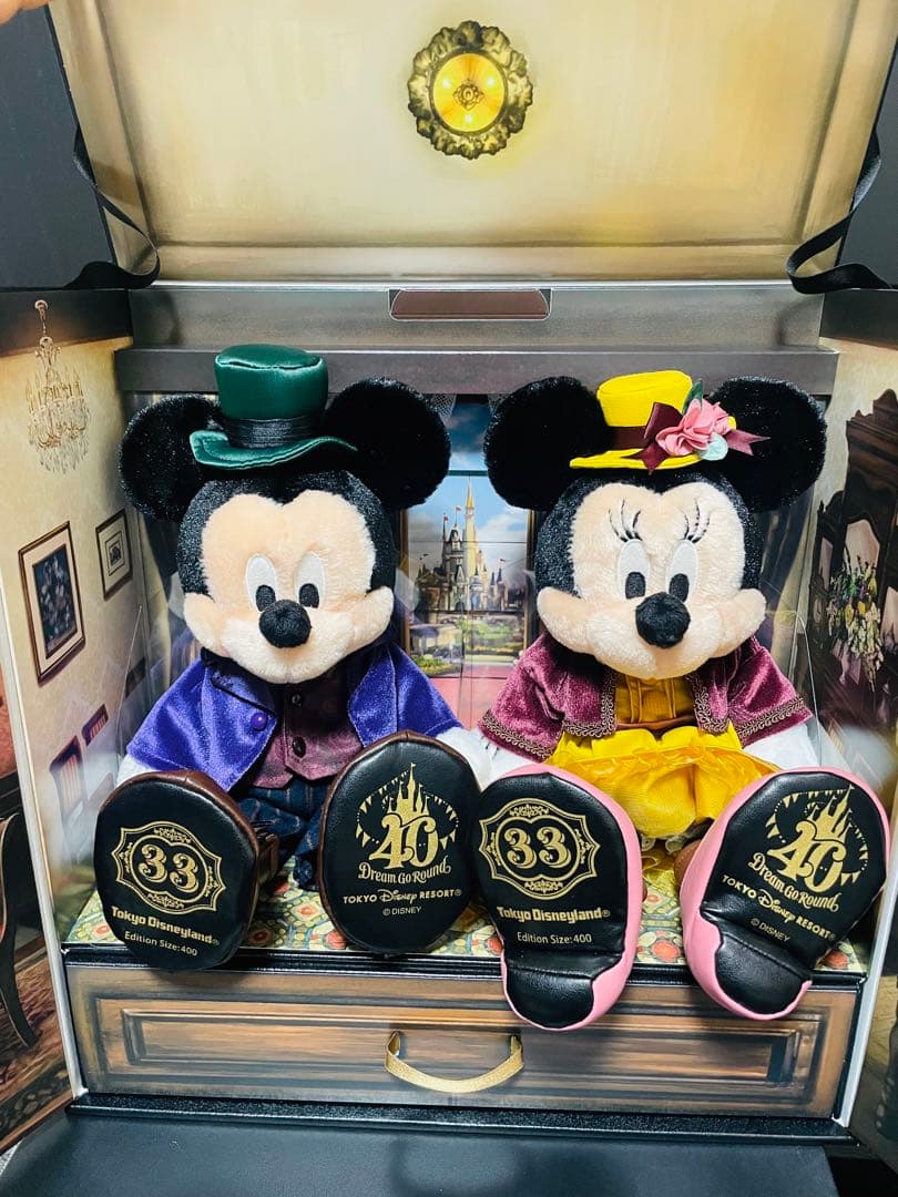 限定品 ディズニー クラブ 33 40周年限定 ミッキー＆ミニー ぬいぐるみ