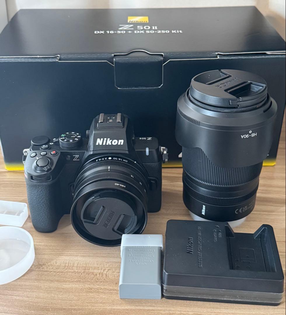【美品】Nikon Z50II ダブルズームキット フル装備 ミラーレスカメラ