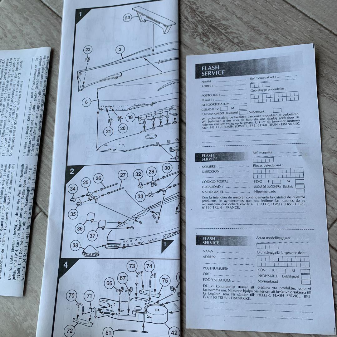 Airfix　1/600 戦艦 Iron Duke(HMS アイアンデューク)
