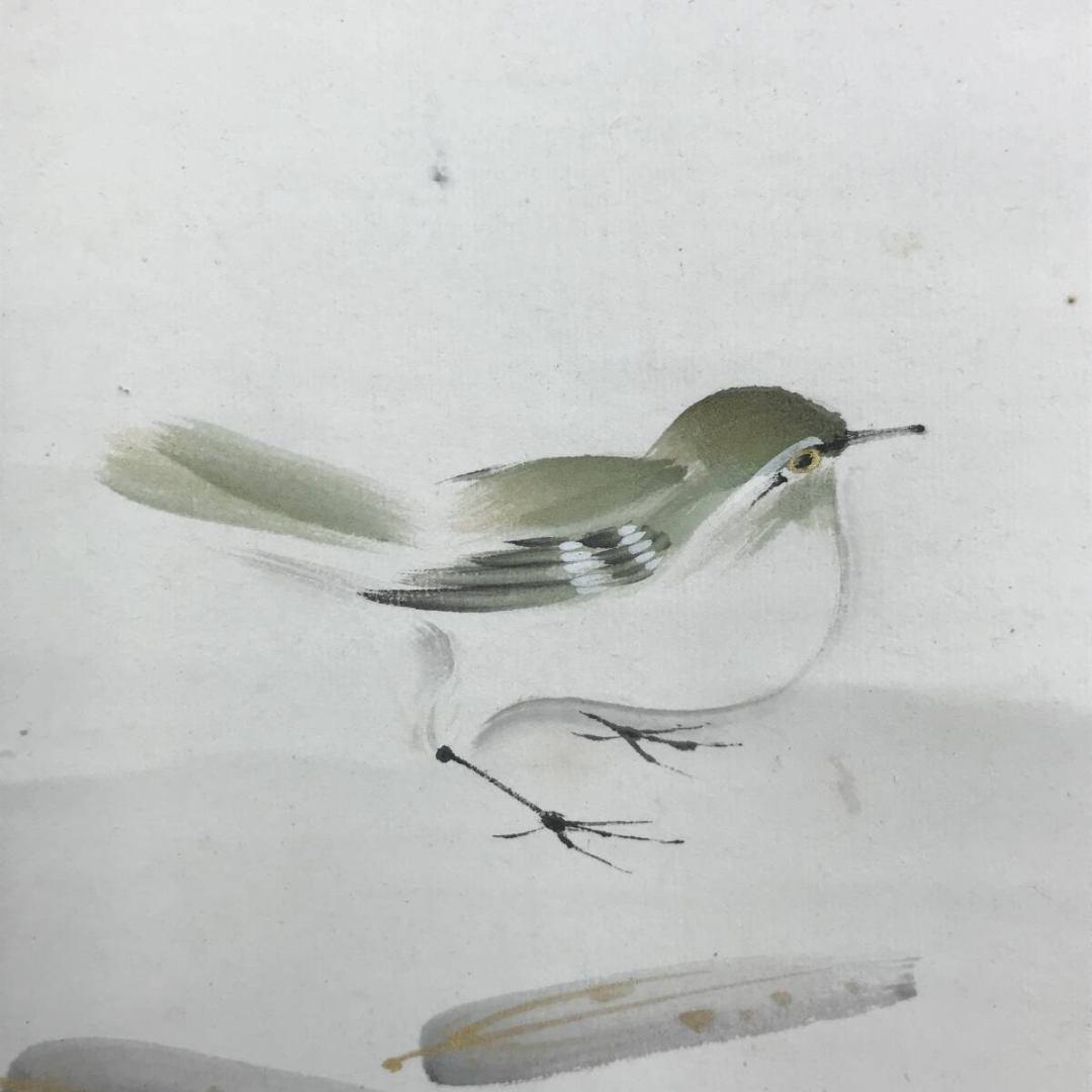 真作/月泉/四季花鳥図/四幅対/掛軸/名家伝来/AK-467