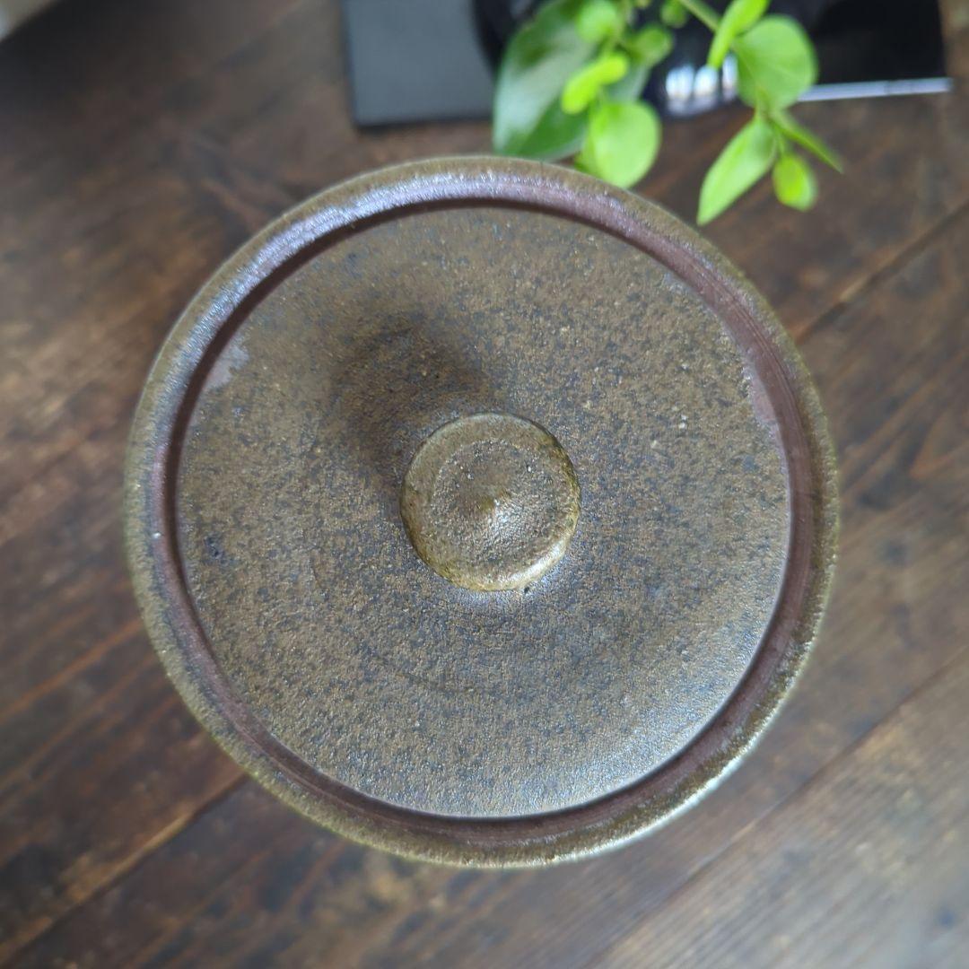 骨董品　陶芸　茶道具　備前焼　水指 細水指　宝山窯　森善一郎（陶号　宝山）