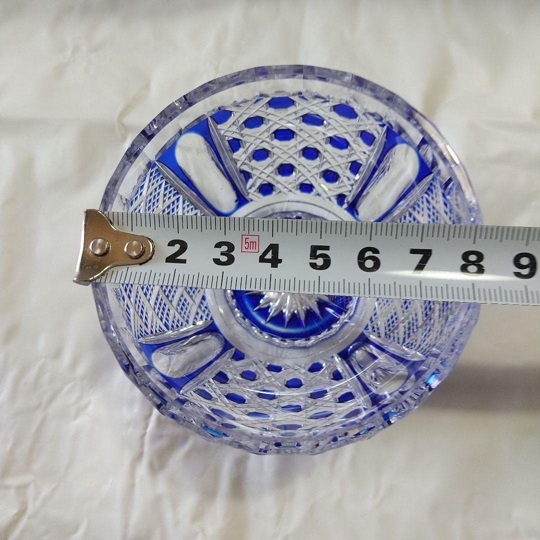 青被せ ぐい呑み 八角籠目と魚子紋