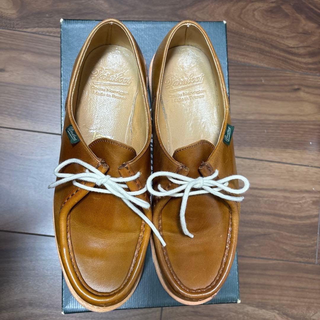 最終値下↓ PARABOOT ミカエル OCRE 白ソール 42インチ