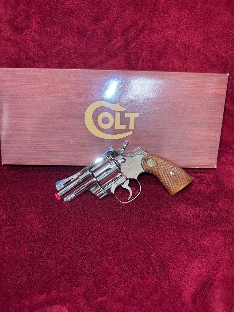 タナカ　コルトパイソン2.5インチ　ニッケルフィニッシュ　Rモデル　ガスガン