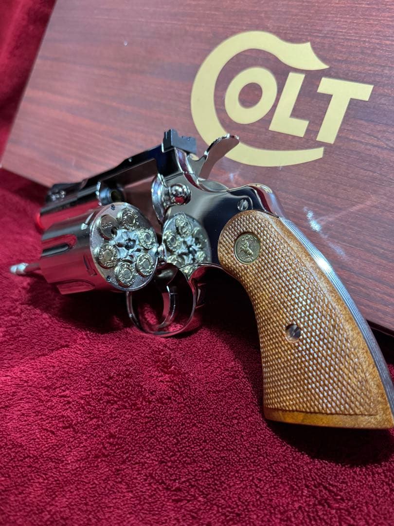 タナカ　コルトパイソン2.5インチ　ニッケルフィニッシュ　Rモデル　ガスガン