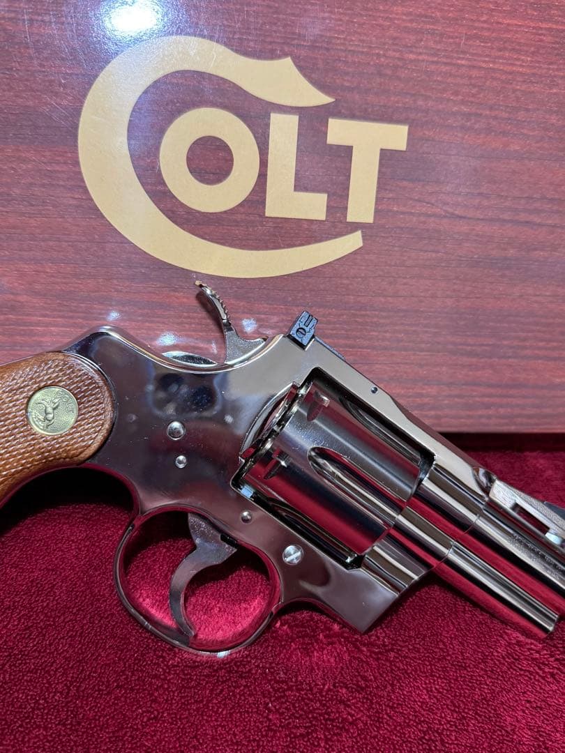 タナカ　コルトパイソン2.5インチ　ニッケルフィニッシュ　Rモデル　ガスガン