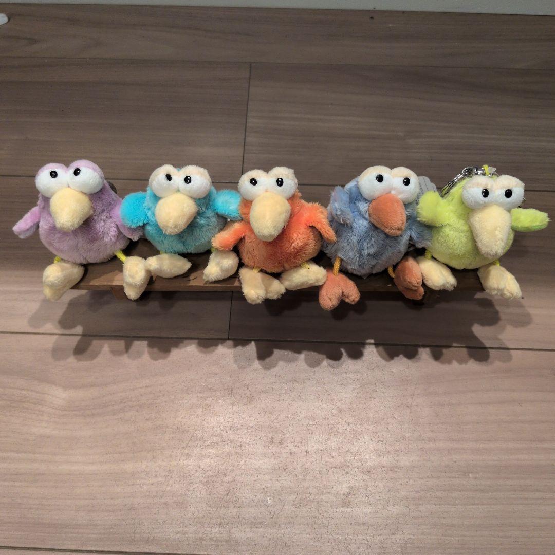 【台湾限定】nici ハチドリ　ぬいぐるみキーホルダー　5体セット