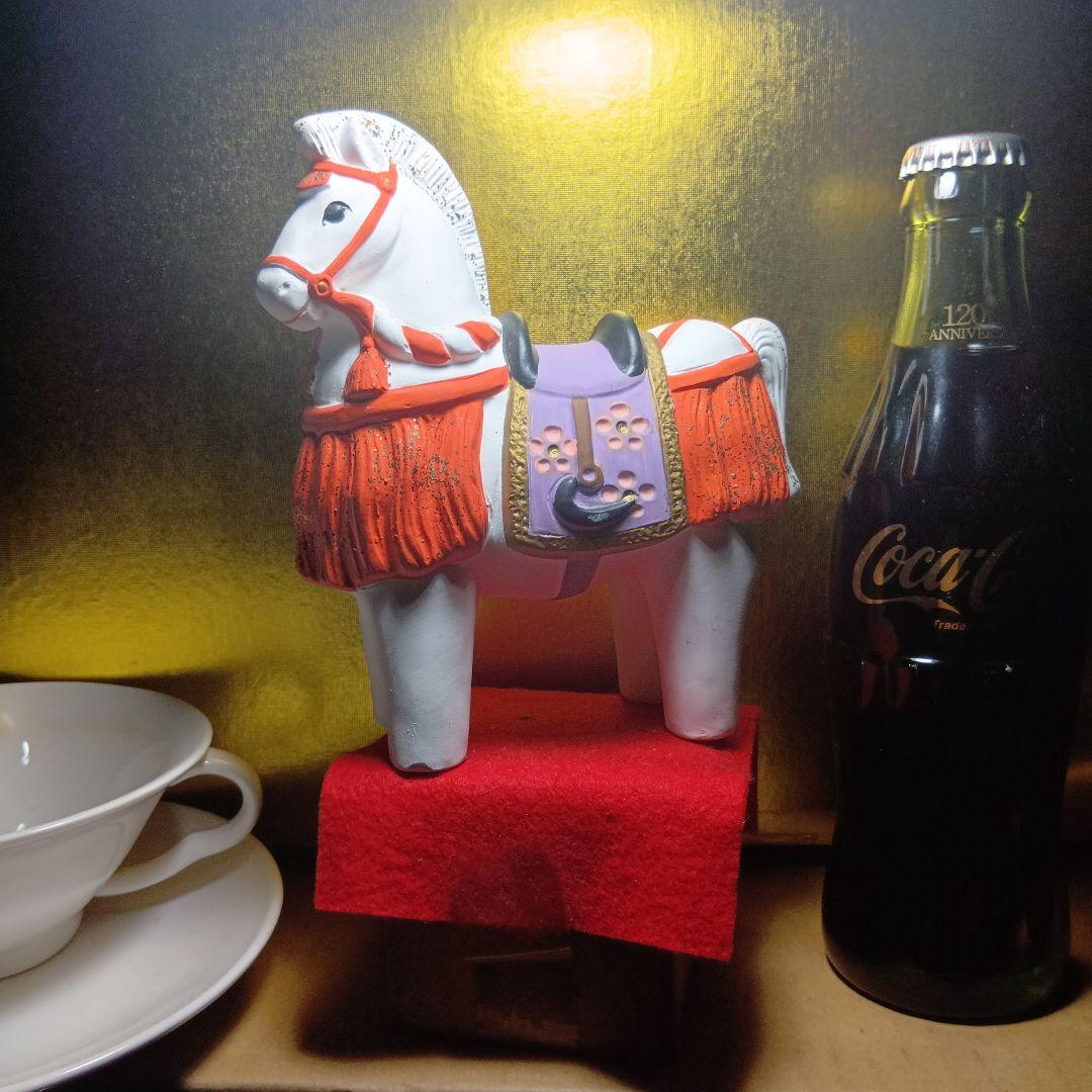 陶器製の馬の郷土玩具