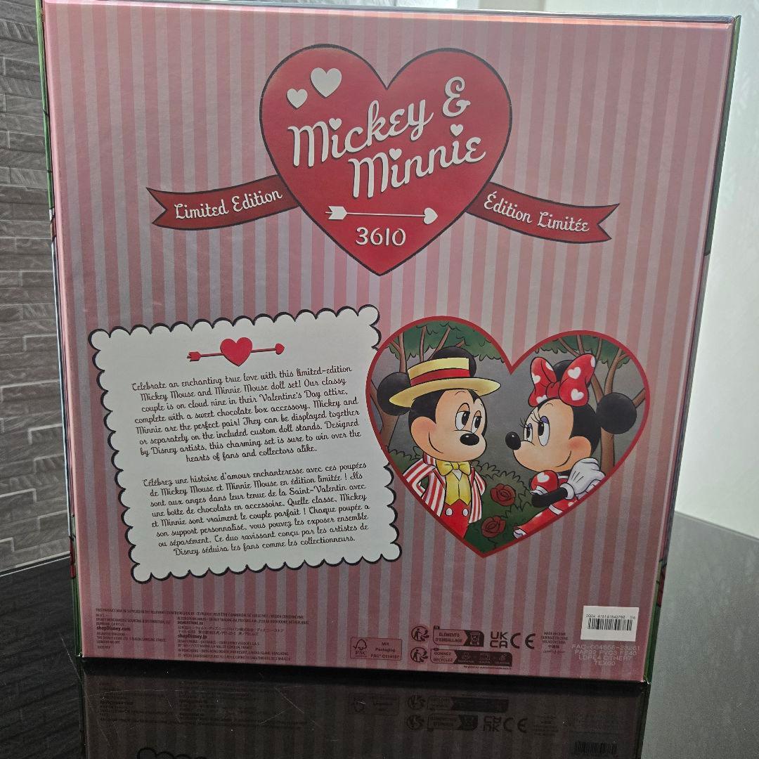 3610体限定日本未発売　ディズニー　バレンタイン　ドール　ミッキー　ミニー
