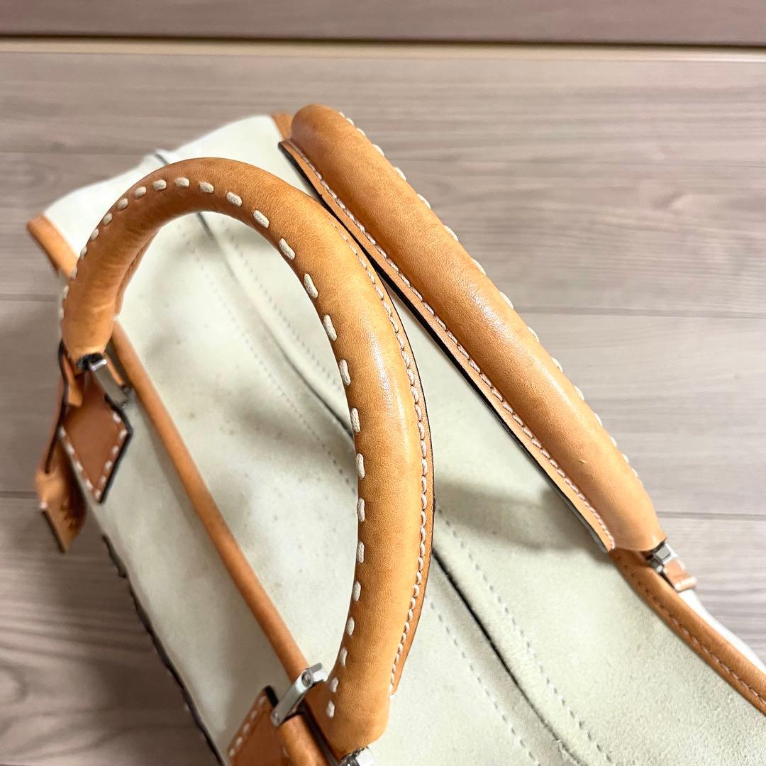 超希少/ロエベ　ハンドバッグ　アマソナ36 アナグラム　2007年限定　ベージュ