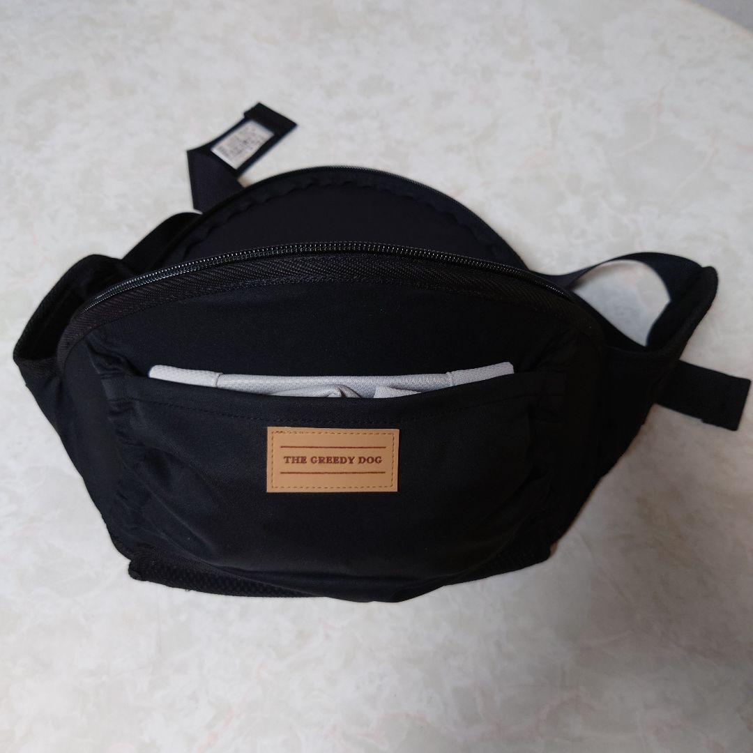 ザ・グリーディードッグヒップシートちょい乗せできるお散歩ポーチ　ブラック
