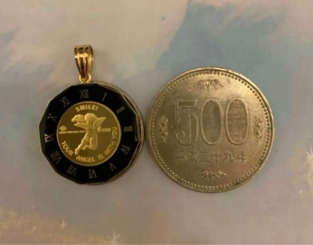 K24ネックレストップ K18枠 ツバル ペンダントトップ