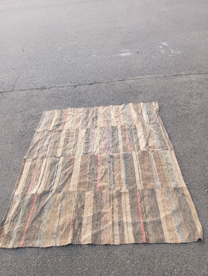 裂き織り　古布　織物