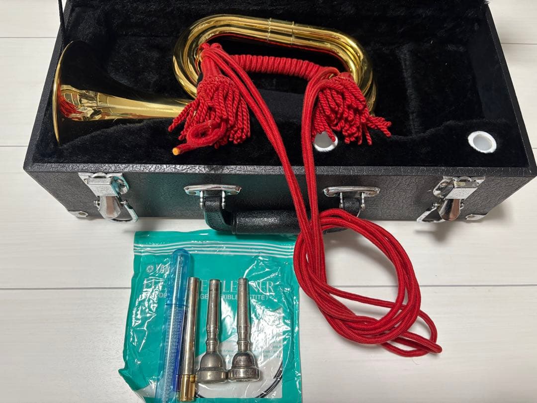 信号ラッパ　ヤマト　イーグル 3巻き　ハードケース付　付属品多数