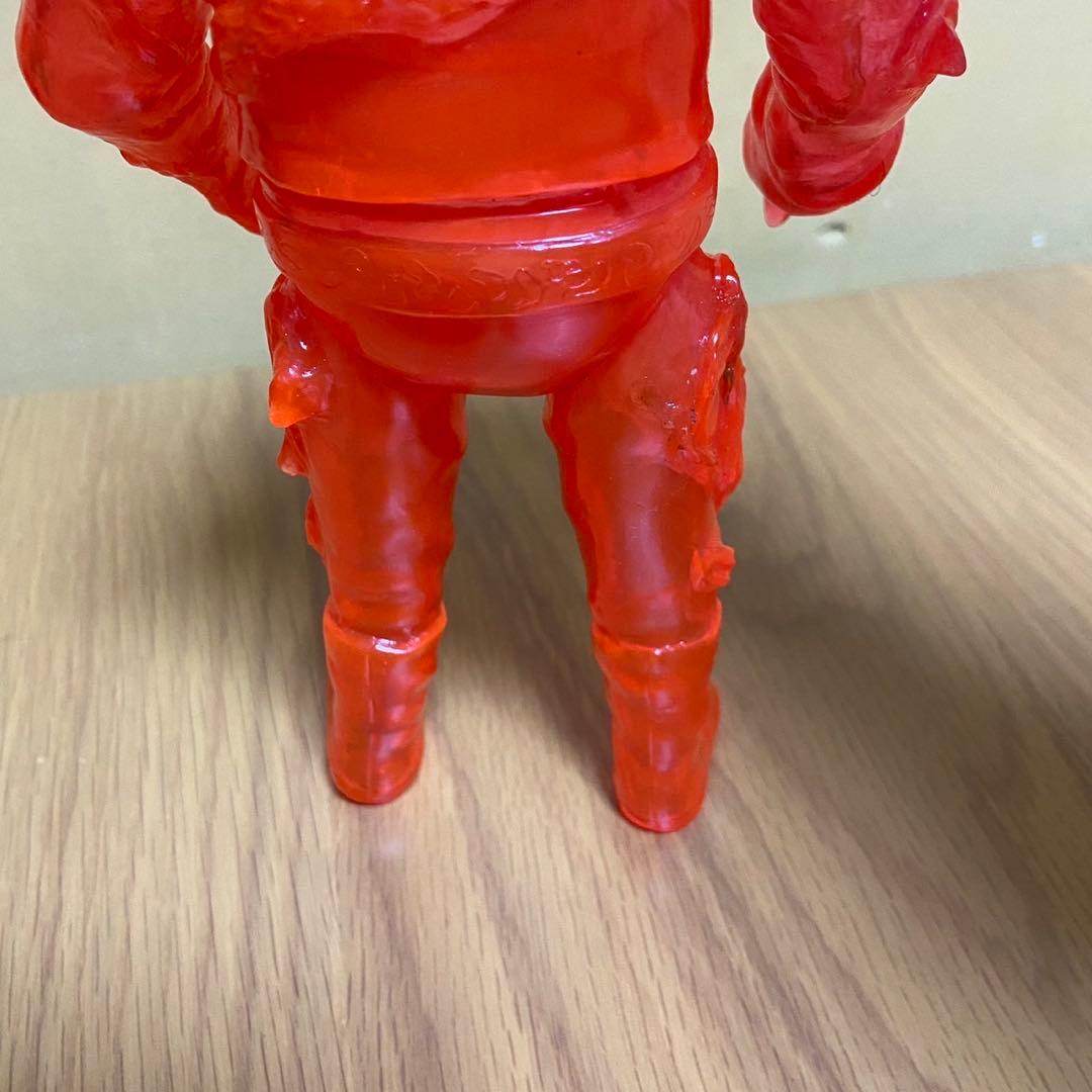 ヤモマーク　キノコ汁男 クリアオレンジ成型 未塗装 ソフビ 5415