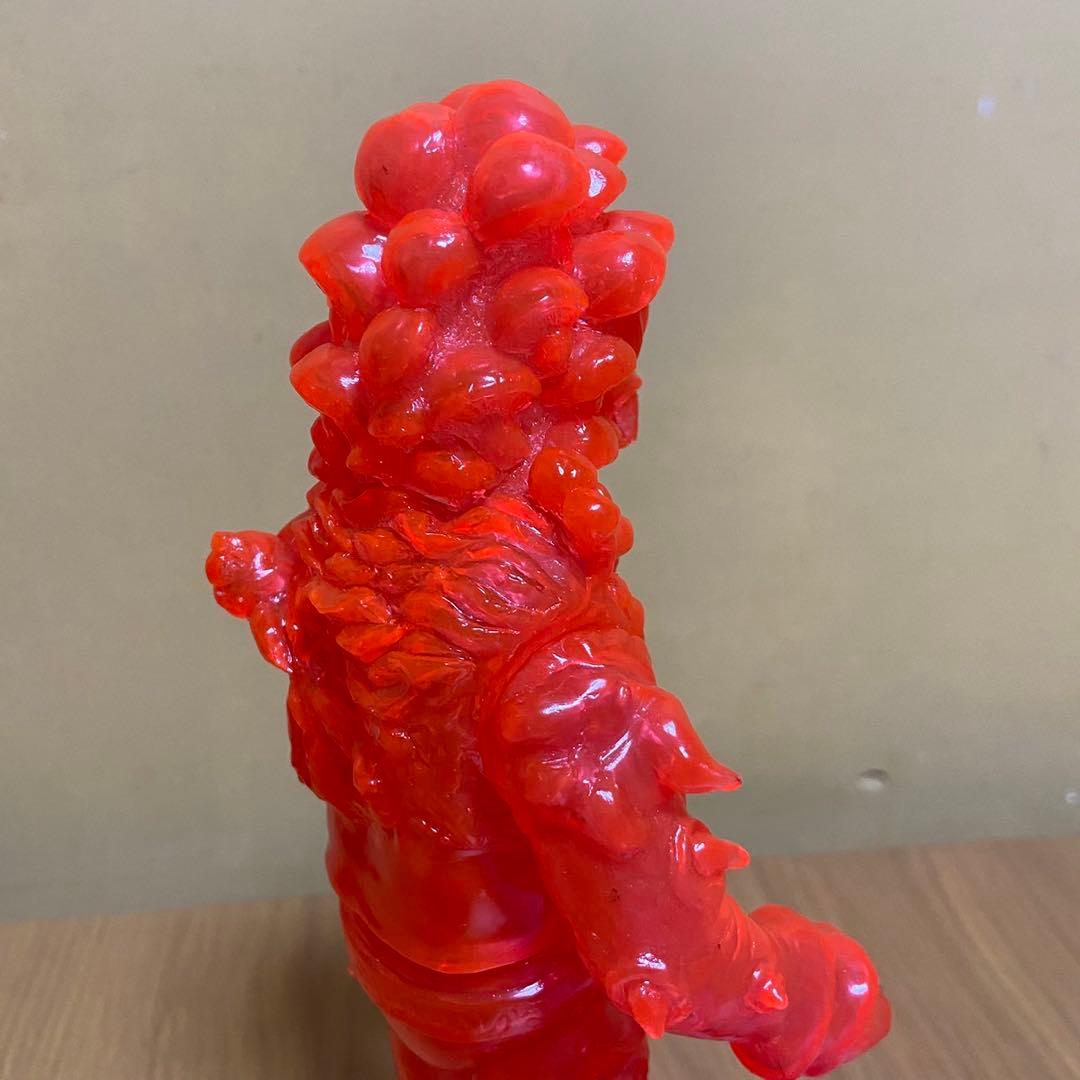 ヤモマーク　キノコ汁男 クリアオレンジ成型 未塗装 ソフビ 5415