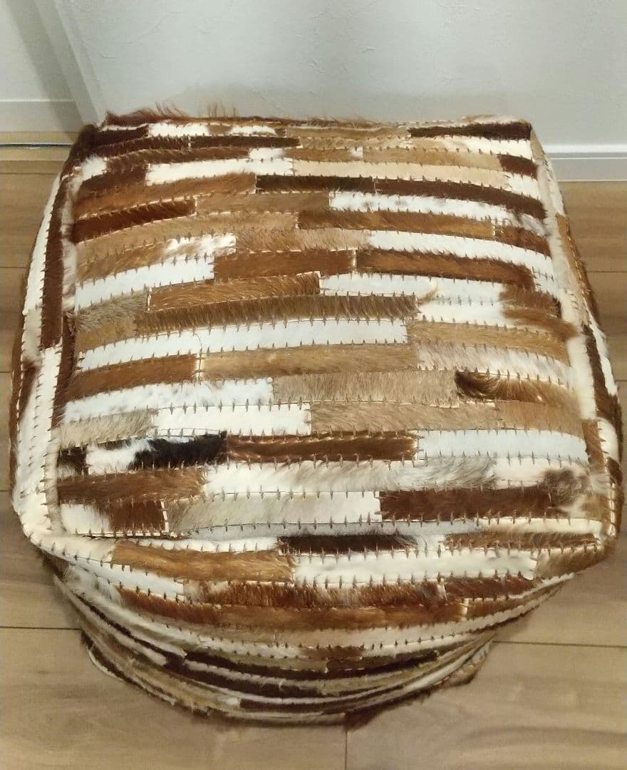 【専用 kinako様】 パッチワーク スツール クッション ハラコ