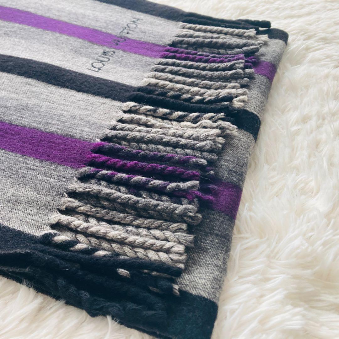 【美品】LOUIS VUITTON ルイヴィトン カシミヤ ウール マフラー