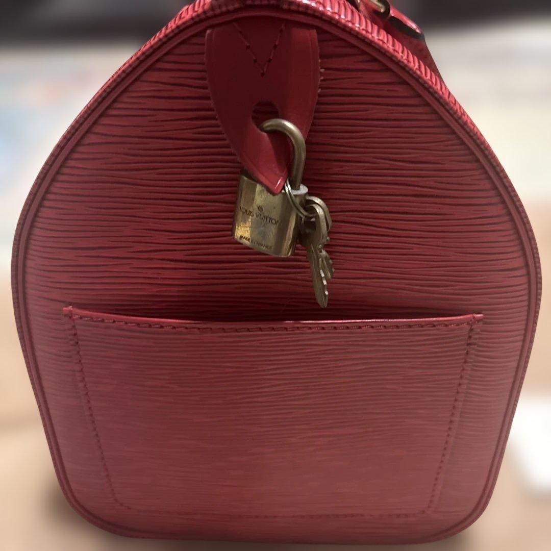ルイ・ヴィトン エピレザー ハンドバッグ 赤
