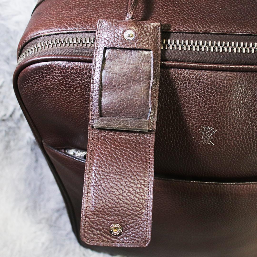 ITALY高級ブランド✨ストールマンテラッシ トラベルキャリーバッグ レザー