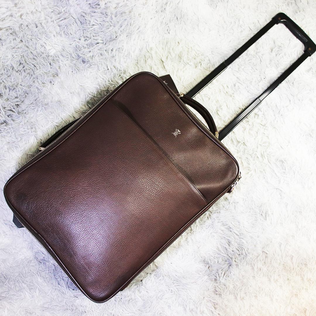 ITALY高級ブランド✨ストールマンテラッシ トラベルキャリーバッグ レザー