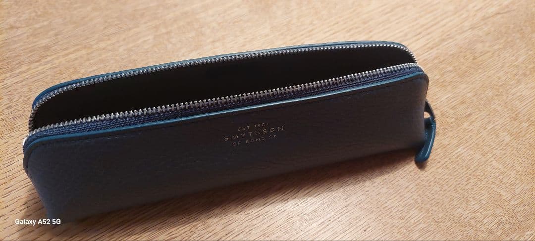 スマイソン　パナマ　ペンケース　ブルーグレー