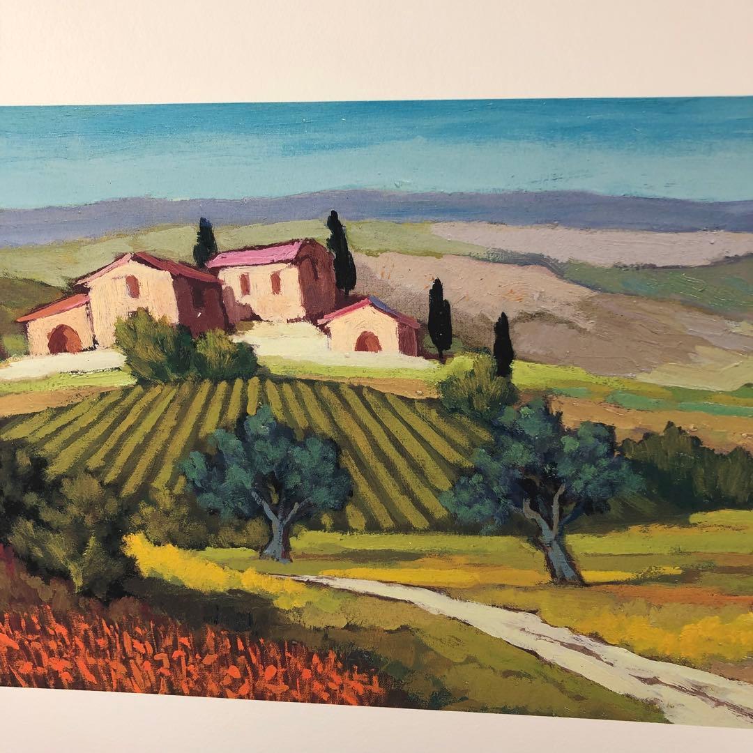 ペッサーニ　「トスカーナの鮮やかな彩り」 版画(ジクレー) シート　額無し　美品