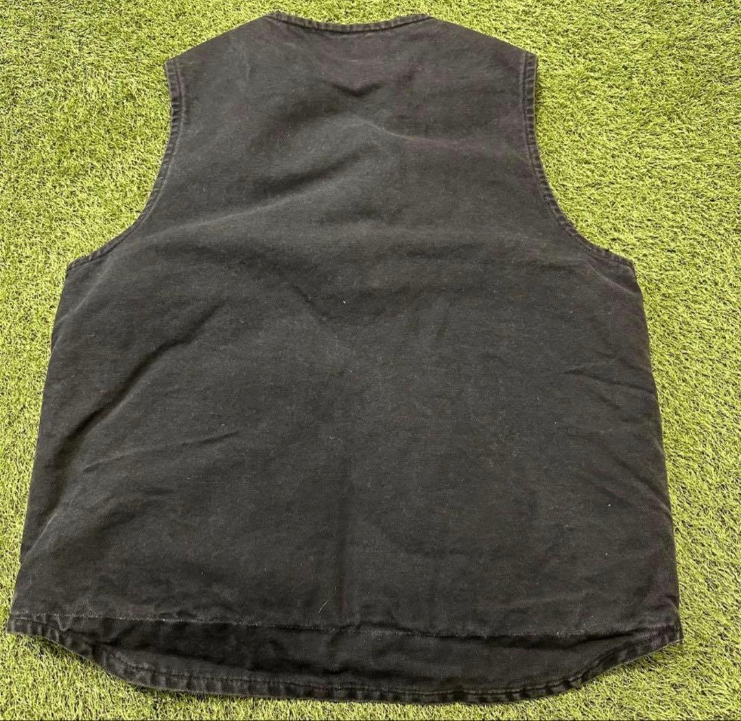 Carhartt ブラック ベスト Danforth Shop刺繍