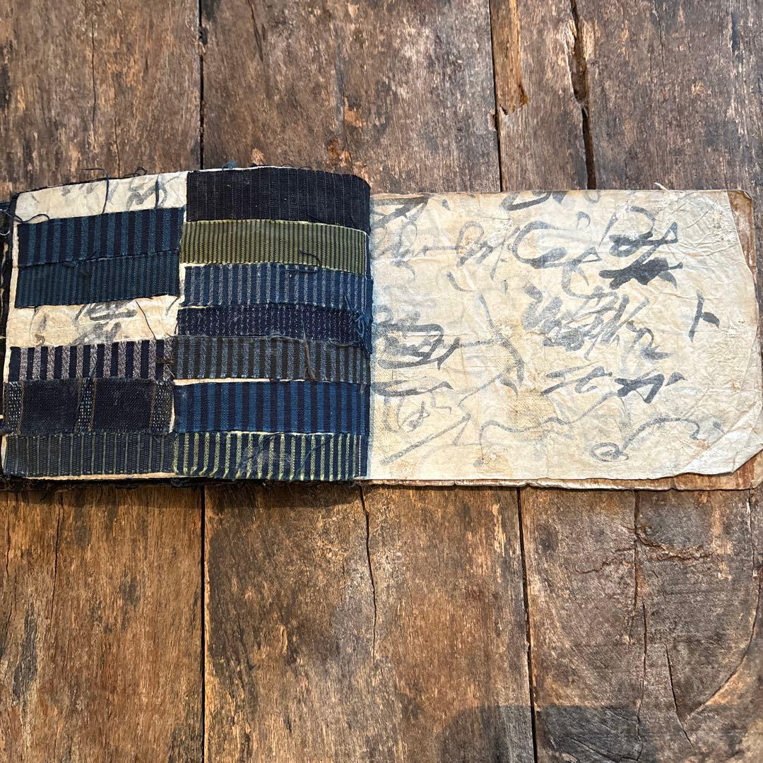 希少◆縞帳　古布　縞　襤褸