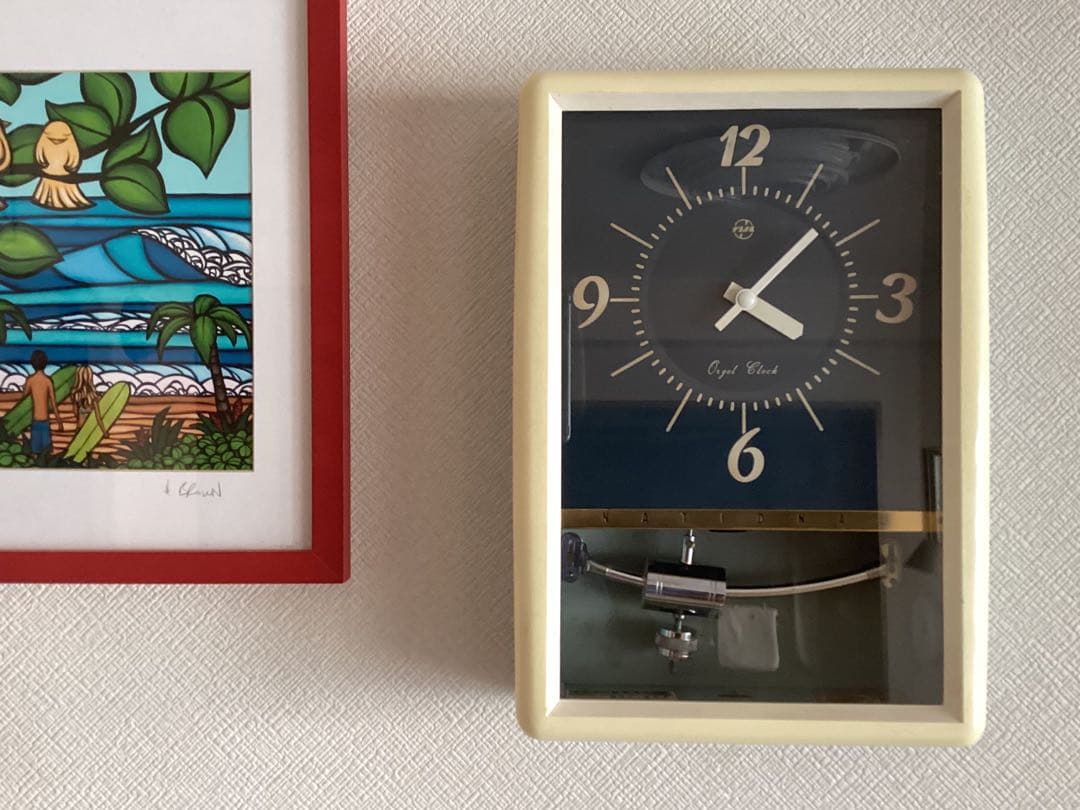 National(現Panasonic)オルゴール時報　振り子時計　昭和30年代