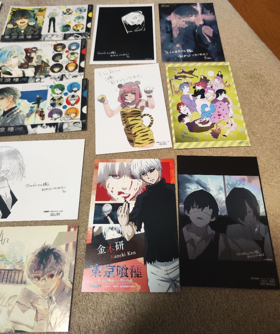 東京喰種　非売品セット　ポストカード　しおり　シール　石田スイ