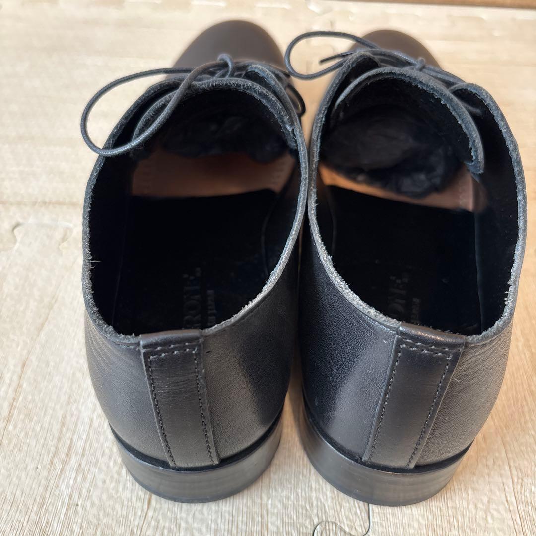 PADRON ブラック ドレスシューズ