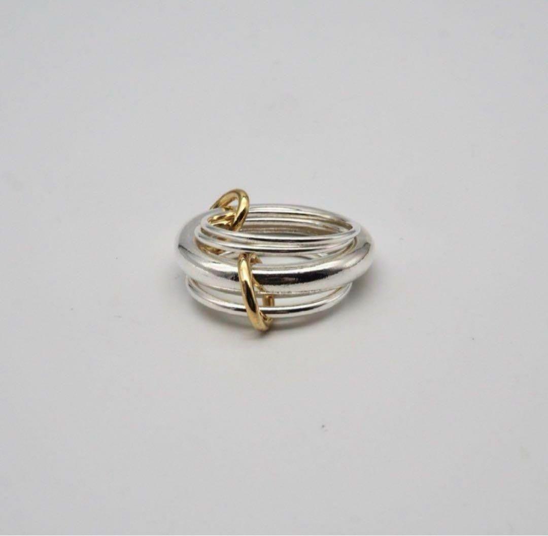 【レア美品】nanagu four hoops ring silver925
