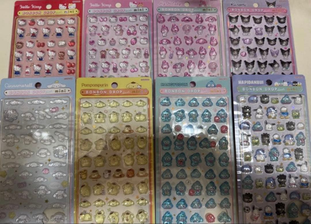 【正規品】ボンボンドロップシール サンリオミニ8点セット