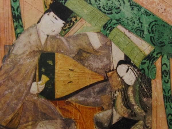 源氏物語絵巻、超希少・大判画集画、新品高級額装付