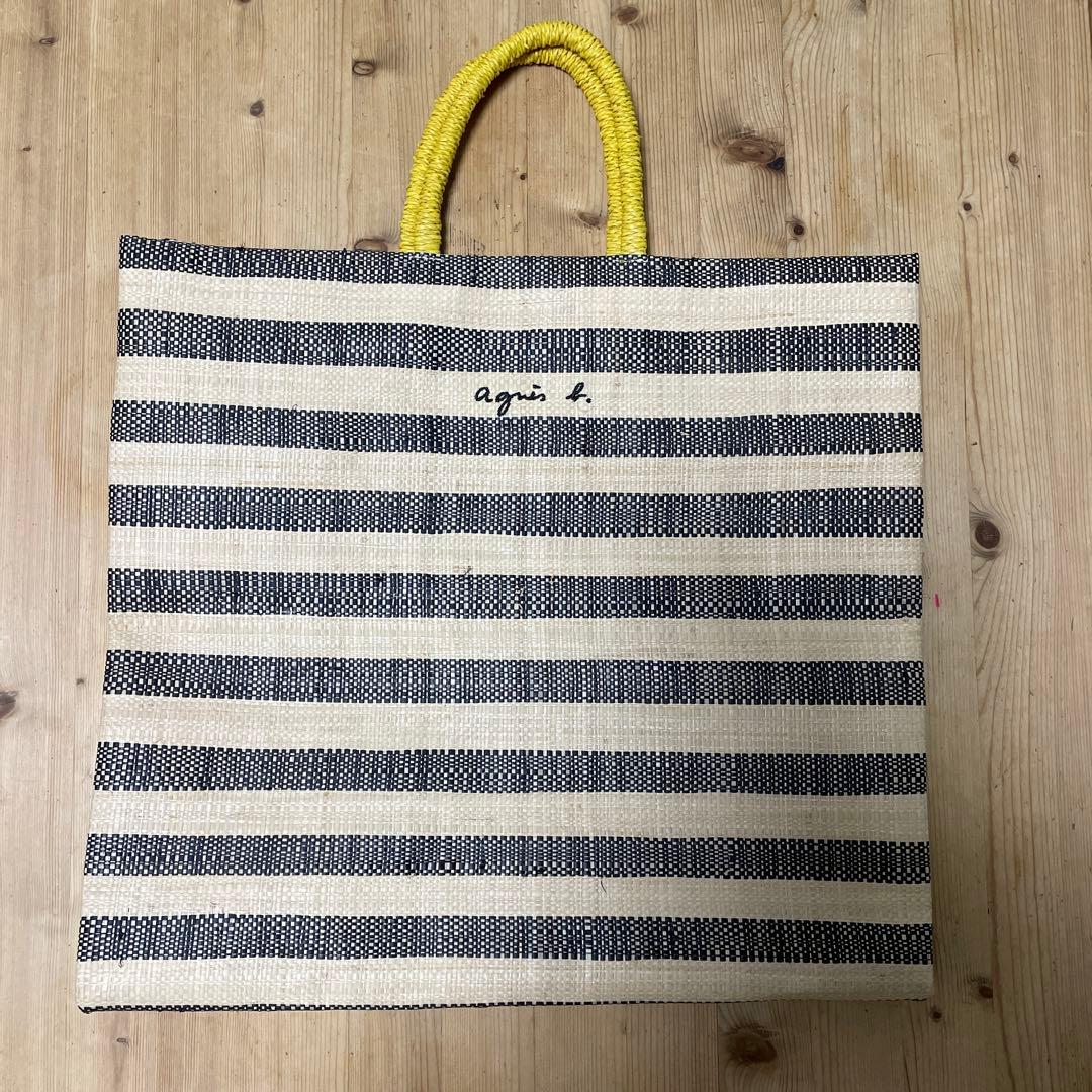 イエナ　美品アニエスべー　ラフィアバッグ